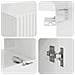 Set di Mobiletto da TV a Parete 4 pcs Bianco Lucido - Foto miniatura 9