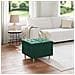 Pouf contenitore Verde Scuro 60 x 60 x 45 cm Velluto - Foto miniatura 2