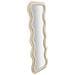 Specchio Con Cornice Onde 3-beige-mdf-60x6x160 Cm - Foto miniatura 2