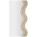 Specchio Con Cornice Onde 3-beige-mdf-60x6x160 Cm - Foto miniatura 3