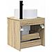 Mobile lavabo da parete Rovere Sonoma 49 x 44,5 x 65,5 cm - Foto miniatura 3