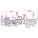Set Divano da Giardino 4 pcs Nero e Bianco Crema polyrattan - Foto miniatura 6