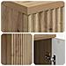 Scrivania con lo scaffale Rovere Artigianale 142,5 x 50 x 75 cm - Foto miniatura 7