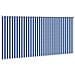 Tenda a Rullo Esterno Blocco UV 90% Strisce Blu e Bianche HDPE - Foto miniatura 5