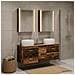 Set di mobili per il bagno 5 pcs Legno antico - Foto miniatura 2