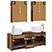 Set di mobili per il bagno 5 pcs Legno antico - Foto miniatura 8