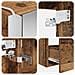 Set di mobili per il bagno 5 pcs Legno antico - Foto miniatura 9
