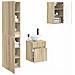Set di mobili per il bagno 3 pz Rovere Sonoma - Foto miniatura 4