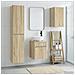 Set di mobili per il bagno 3 pz Rovere Sonoma - Foto miniatura 9