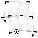 Set 2 Porte Porta Calcio Calcetto Pallone Allenamento Rete Sport Mondo  - Foto miniatura 1