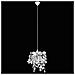 Lampadario Da Soffitto Paralume Foglie Pailette 21,5 X 30 Cm Argento - Foto miniatura 8