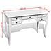 Scrivania in Stile Francese Legno con Gambe Curve e 5 Cassetti - Foto miniatura 4