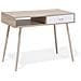 Scrivania Deora Marrone Chiaro 100 Cm 48 Cm Con Contenitore - Foto miniatura 9