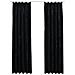 Tende Oscuranti Con Ganci 2 Pz Nere In Velluto 140x175 Cm - Foto miniatura 2