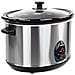 Chef Sc-560m Deli 5,6 Litri In Acciaio Inox Slow Cooker Con Funzione Di Mantenimento Del Calore, Vetro Di Sicurezza E Ciotola In Ceramica Rimovibile, Cottura Lenta - Foto miniatura 2