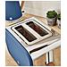 Stp2090 Set Da Colazione Bollitore Senza Fili 1,7l Tostapane Pane 2 Blu Nordic - Foto miniatura 5