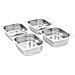 Contenitori Gastronorm 4 Pz Gn 1/2 100 Mm In Acciaio Inox - Foto miniatura 3