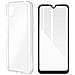 Kit Protezione Originale Wiko Y62 E Y62 Plus Cover E Vetro Temperato Bordo Nero - Foto miniatura 4