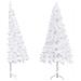 Albero di Natale Artificiale ad Angolo Bianco 240 cm PVC - Foto miniatura 1