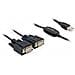 2x RS232 / USB 2.0 DB9 USB 2.0 Nero cavo di interfaccia e adattatore - Foto miniatura 2