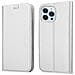 Custodia Compatibile Con Apple Iphone 13 Pro Max In Classy Argento - Coperchio Protettiva Con Chiusura Magnetica, Funzione Stand E Tasca Per Le Carte - Foto miniatura 7