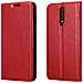 Custodia Compatibile Con Xiaomi Redmi K30 / K30i 5g In Rosso Mela - Coperchio Protettiva Con Chiusura Magnetica, Funzione Stand E Tasca Per Le Carte - Foto miniatura 8