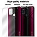 Cadorabo Custodia Compatibile Con Samsung Galaxy A21s - Ottica A Strisce In Cremisi Rosa - Coperchio Protettivo In Vetro Temperato E Silicone Tpu - Foto miniatura 7