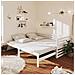 Dormeuse Estraibile 2x (90x200) Cm Bianca In Massello Di Pino - Foto miniatura 1
