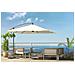 Solenzara Ombrellone Decentrato Con Led Ecru 3 X 3 M - Foto miniatura 8