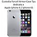 Forcell Custodia Armor Case Tpu Cover Per Apple Iphone 6 - 6s Black - Foto miniatura 2