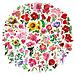 Adesivi Fiori E Foglie, Confezione Da 50 Multicolor - Foto miniatura 5