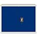 Armadio Classificatore Grigio Chiaro E Blu 90x40x70 Cm Acciaio - Foto miniatura 6