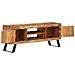 Mobile Porta Tv 112x30x45 Cm In Legno Massello Di Recupero - Foto miniatura 3