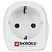 1.500205-E adattatore per presa di corrente Tipo J (CH) Tipo C (Europlug) Bianco - Foto miniatura 1