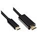 Alcasa Gc-m0102 Cavo E Adattatore Video 3 M Hdmi Tipo A (standard) Usb Tipo-c Nero - Foto miniatura 1