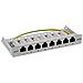 Patch Panel Cat. 6a 0,5u 8 Vie, Montaggio Su Tavolo /parete Grigio Ral7035 - Foto miniatura 2