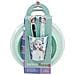 Disney Set Pappa 5 Pezzi Lilla E Azzurro In Plastica Frozen Elsa Anna Olaf Piatti Bicchiere Posate - Foto miniatura 2