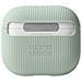Cover Per Airpods 3 Curve In Silicone Con Texture Striata, Verde Lime - Foto miniatura 2