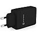 Etc06 Premium 32w Adaptive 3 Port 5v-12v 2x Usb / Usb-c Travel Charger Black - Foto miniatura 3