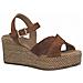 Cognac Casual Open Sandals Sandali Pelle Scarpe Donna Marrone Eu 39, 2-28352-28 305 - Foto miniatura 2