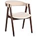 Set Di 2 Sedie Da Pranzo Day Bouclé Marrone Scuro /beige - Foto miniatura 4