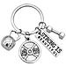 Portachiavi Per Il Sollevamento Pesi: Ciondolo Con Manubrio, Bilanciere E Kettlebell   Modello 1 - Foto miniatura 1