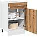 Cassettiera “Lyon” Rovere Artigianale 50x46x81,5 cm - Foto miniatura 4