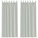 Tende In Voile Con Passanti 2 Pz Grigio Chiaro 140x260 Cm - Foto miniatura 1