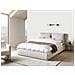 Letto Contenitore Tessuto Bajonna 160 X 200 Cm Beige - Foto miniatura 1