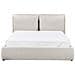 Letto Contenitore Tessuto Bajonna 160 X 200 Cm Beige - Foto miniatura 5