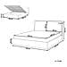 Letto Contenitore Tessuto Bajonna 160 X 200 Cm Beige - Foto miniatura 8