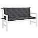 Cuscini Panca Giardino 2pz Antracite 150x50x7cm Tessuto Oxford - Foto miniatura 3