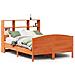 Letto Libreria senza Materasso Marrone Cera 140x200 cm in Pino - Foto miniatura 1