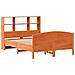 Letto Libreria senza Materasso Marrone Cera 140x200 cm in Pino - Foto miniatura 3